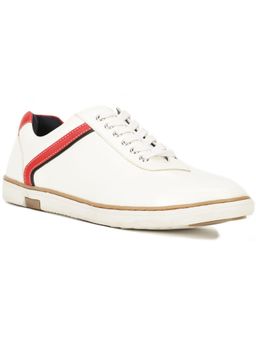 Hush Puppies - Mens White Lace-Ups Casual Sneakers