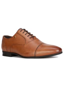 Hush Puppies - Mens Tan Lace-Ups Formal Oxfords