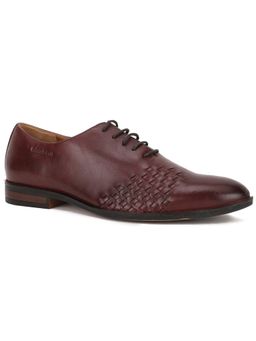 Hush Puppies - Mens Wine Lace-Ups Formal Oxfords