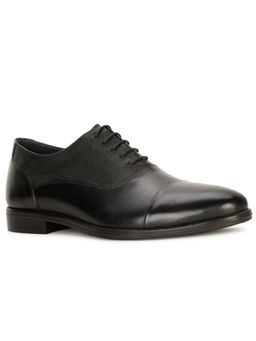 Bata - Mens Black Lace-Ups Formal Oxfords