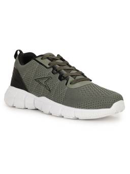 Power - Mens Olive Lace-Ups Running Shoes