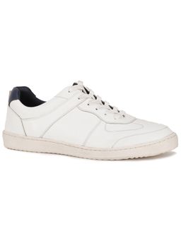 Hush Puppies - Mens White Lace-Ups Casual Sneakers