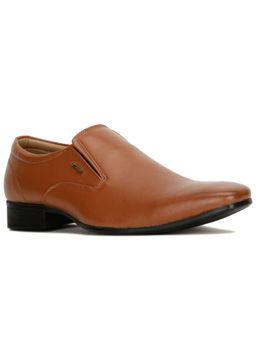 Bata - Mens Tan Slip On Formal Loafers