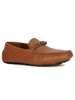 Bata - Mens Tan Slip On Casual Loafers