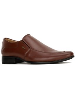 Bata - Mens Brown Slip On Formal Loafers