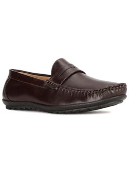 Bata - Mens Brown Slip On Casual Loafers