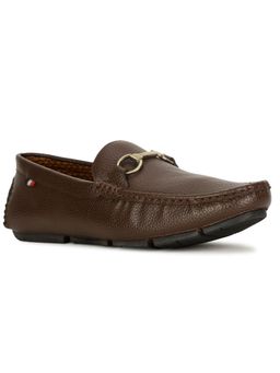Bata - Mens Brown Slip On Casual Loafers