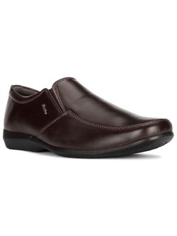 Bata - Mens Brown Slip On Formal Loafers