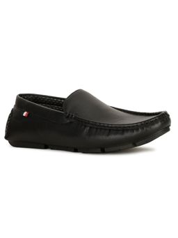 Bata - Mens Black Slip On Casual Loafers
