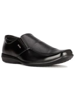 Bata - Mens Black Slip On Formal Loafers