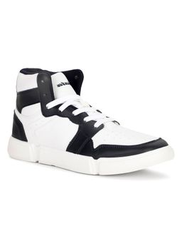 Bata - Mens White Lace-Ups Casual Sneakers