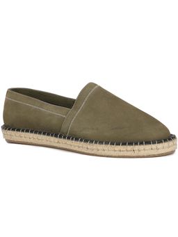 Hush Puppies - Mens Olive Slip On Casual Espadrilles