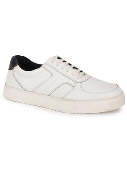 Hush Puppies - Mens White Lace-Ups Casual Sneakers