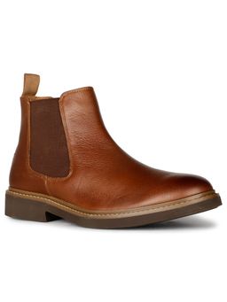 Hush Puppies - Mens Tan Slip On Casual Chelsea Boots
