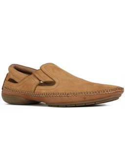 Hush Puppies - Mens Tan Velcro Casual Sandals