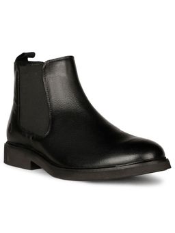 Hush Puppies - Mens Black Slip On Casual Chelsea Boots