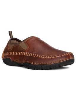 Hush Puppies - Mens Brown Slip On Casual Loafers