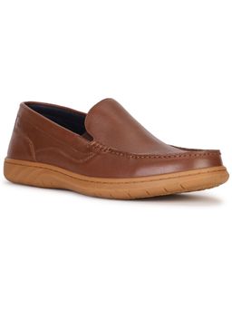Hush Puppies - Mens Tan Slip On Formal Loafers