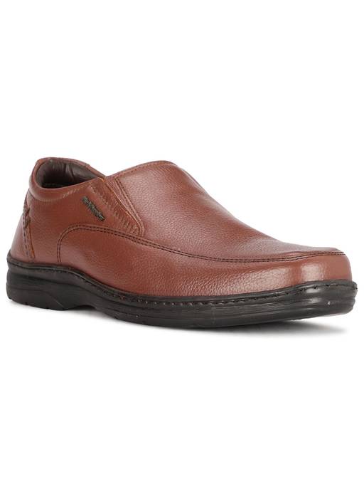 Buy Hush Puppies Mens Brown Slip On Formal Loafers Online display picture 2