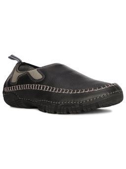 Hush Puppies - Mens Black Slip On Casual Loafers