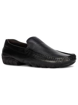 Hush Puppies - Mens Black Slip On Formal Loafers