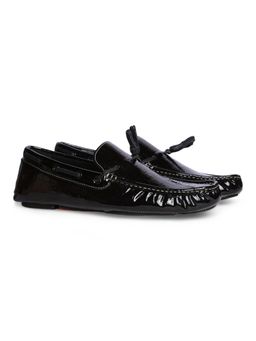 Bata - Mens Black Slip On Casual Loafers