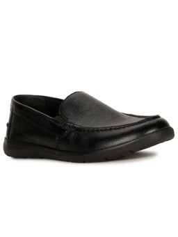 Bata - Mens Black Slip On Formal Loafers