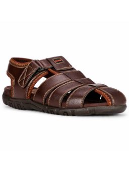 Bata - Mens Brown Velcro Casual Sandals