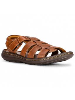 Bata - Mens Tan Velcro Casual Sandals