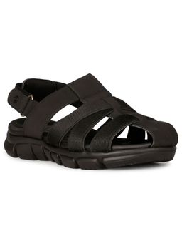 Bata Comfit - Mens Black Velcro Casual Sandals