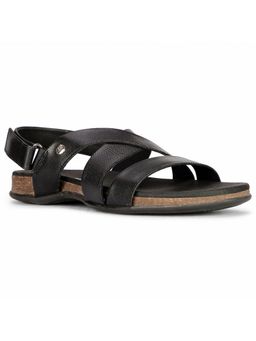 Hush Puppies - Mens Black Velcro Casual Sandals