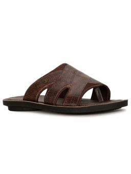 Bata - Mens Brown Slip On Casual Sandals