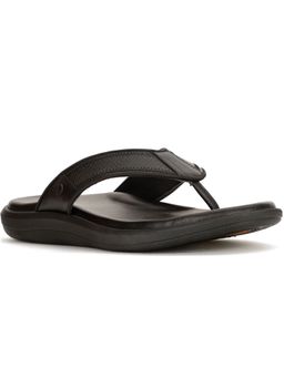 Bata Comfit - Mens Black Slip On Casual Sandals