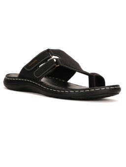 Bata - Mens Black Slip On Casual Sandals
