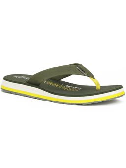 Bata - Mens Green Slip On Casual Flipflops