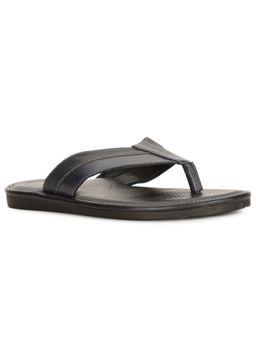 Bata - Mens Black Slip On Casual Sandals