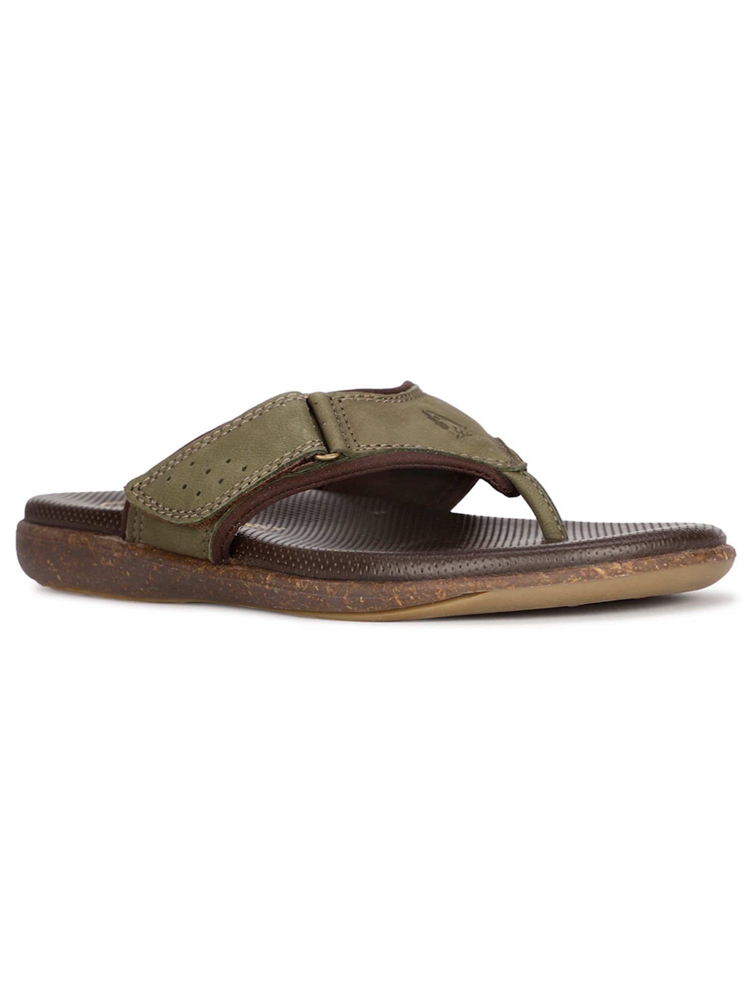Buy Hush Puppies Mens Olive Slip On Casual Sandals Online