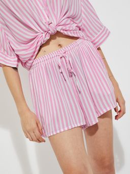 max - ALAYA F x URB_N Women Flared Shorts-Pink