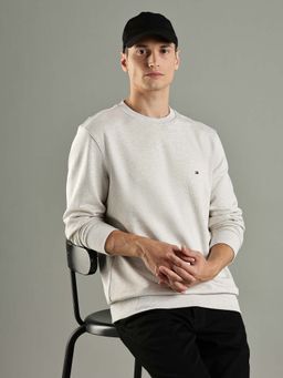 Tommy Hilfiger - Solid Regular Fit Cotton Sweatshirt