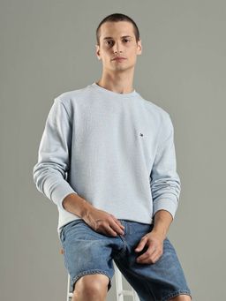 Tommy Hilfiger - Solid Regular Fit Cotton Sweatshirt