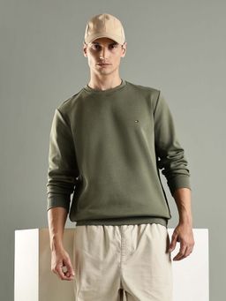 Tommy Hilfiger - Solid Regular Fit Cotton Sweatshirt