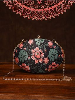 Jalwa By Deepika - Printed Half Moon Clutch