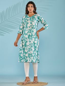 VEDANA - Cotton Printed Straight Kurta