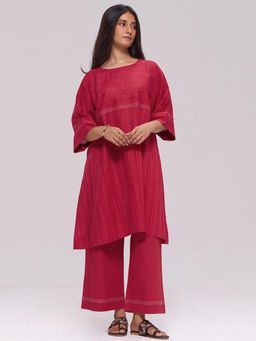 Ganga Fashions - Barberry Red Co-Ord Set