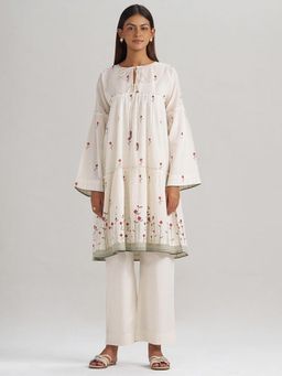 Ganga Fashions - Butter Creme Cotton Co-Ord Set