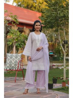 BAIRAAS - Womens Pink Embroidered Kurta Pant And Dupatta