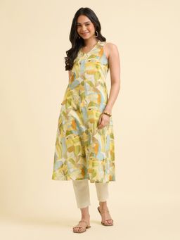 VISMAY - Multi-Color Cotton Printed Kurta