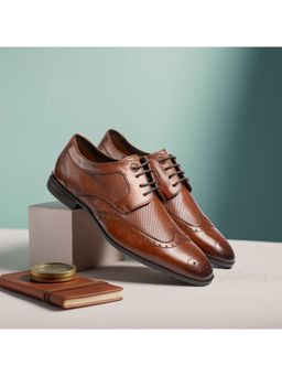 Ruosh - Cameroon Ruosh Men Tan Formal Brogues
