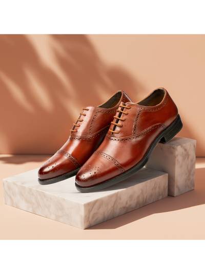 Midtown Florsheim Men Tan Brogues