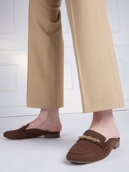 Inc.5 - Womens Brown Party Wear Solid Mules Heels